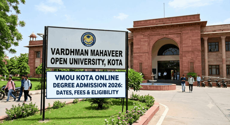 VMOU Kota Online Degree Admission 2026: Dates, Fees & Eligibility