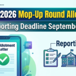 BCECE 2026 Mop- up Round Allotment