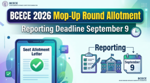 BCECE 2026 Mop- up Round Allotment