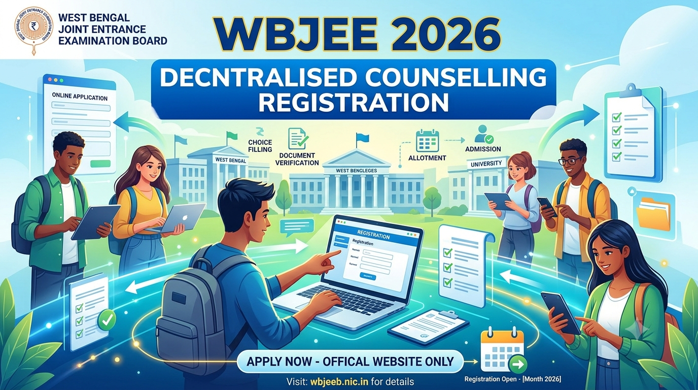WBJEE 2026 Decentralised Counselling Registration