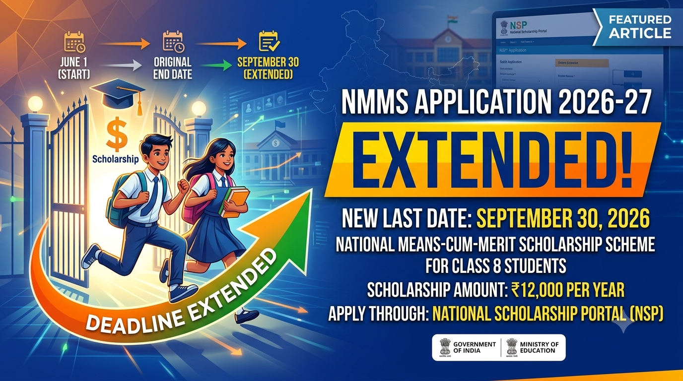 NMMS Application 2026-27 Extended