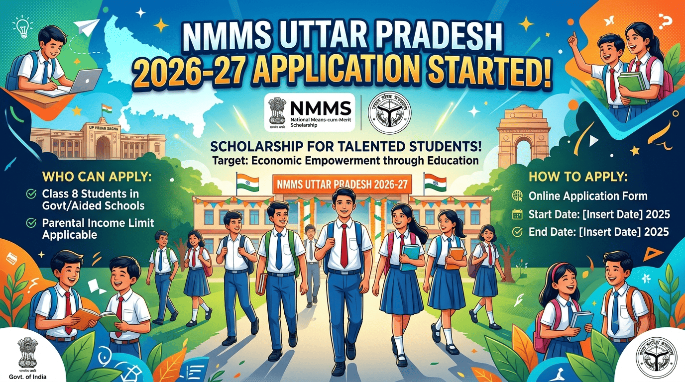 NMMS Uttar Pradesh 2026-27 Application Started