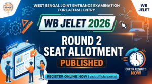 WB JELET 2026 Counselling Round 2 Registration Underway at wbjeeb.nic.in