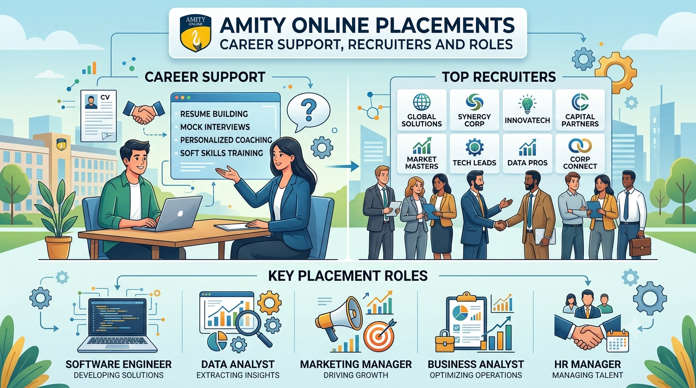 Amity Online Placements: Career Support, Recruiters and Roles