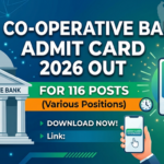 UP Co-operative Bank Admit Card 2026 Out for 116 Posts; Re-Exam on Sept 7-8 at upcisb.upsdc.gov.in
