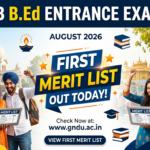 Punjab B.Ed Entrance Exam 2026: First Merit List Out Today at pbbed2026.learnpunjabi.org