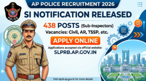 AP Police SI Notification 2026 Released for 438 Posts; Apply Online
