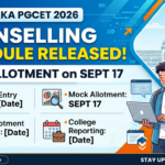 Karnataka PGCET 2026 Counselling Schedule Released; Mock Allotment on Sept 17 at cetonline.karnataka.gov.in