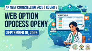 AP NEET Counselling 2026 Round 2 Web Option Process Opens Today