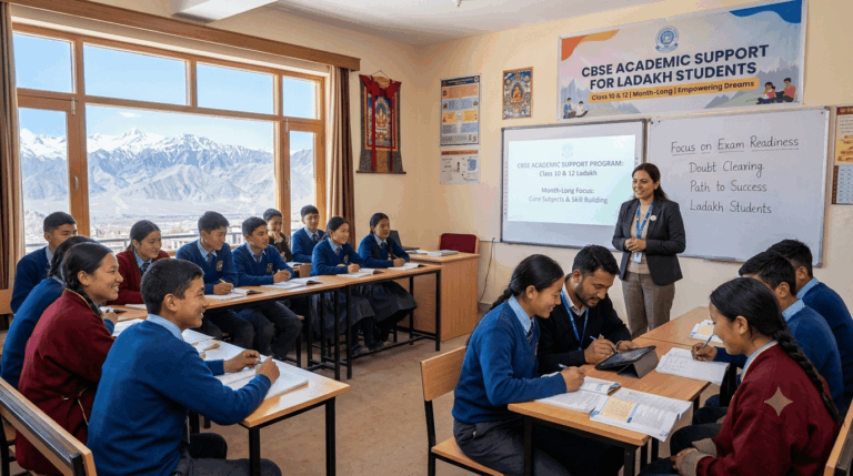 CBSE Launches Month-Long Academic Support for Class 10, 12 Ladakh Students
