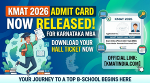 KMAT 2026 Admit Card for Karnataka MBA Released