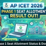 AP ICET 2026 Phase 1 Seat Allotment Result Out