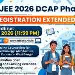 WBJEE 2026 DCAP Phase 1 Registration Extended to Today Amid OTP Delivery Issues