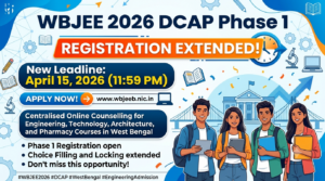 WBJEE 2026 DCAP Phase 1 Registration Extended to Today Amid OTP Delivery Issues