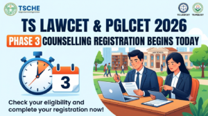 TS LAWCET, PGLCET 2026 Phase 3 Counselling Registration Begins Today
