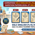 Karnataka SSLC English Model Question Papers 2026-27 (Set 1-4) Released at kseab.karnataka.gov.in