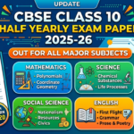 CBSE Class 10 Half Yearly Exam Paper 2025-26 with Answer Key Released for Mid-Term Preparation