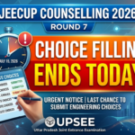 JEECUP Counselling 2026: Round 7 Choice Filling Ends Today at jeecup.admissions.nic.in