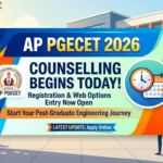 AP PGECET 2026 Counselling Begins Today: Registration, Web Options at cets.apsche.ap.gov.in