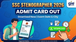 SSC Stenographer 2026 Admit Card Out for Grade C, D CBE at ssc.gov.in