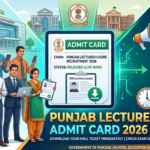 Punjab Lecturer Cadre Admit Card 2026 Released at erd.punjab.gov.in; Exams from Sept 19