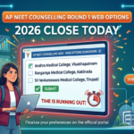 AP NEET Counselling 2026 Round 1 Web Options Close Today at drntr.uhsap.in