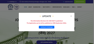 IIT JAM 2027 Official Notification