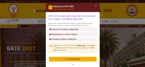 Latest Notification on the official website