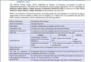 Official Notification Published on 1st September 2026