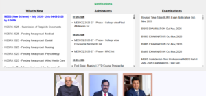 Latest Notifications at Official Website