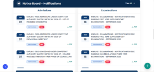 Latest Notification at KNRUHS Official Website