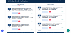 Latest Notification at KNRUHS Portal