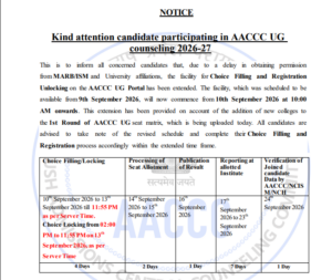 Official Notification