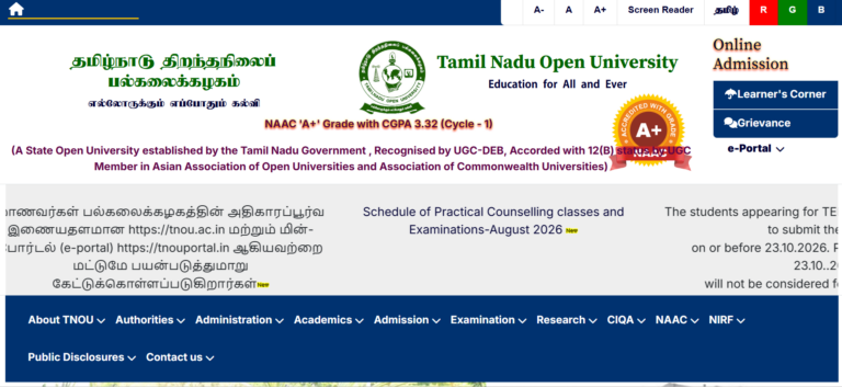 TNOU Online Degree Validity