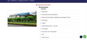 YCMOU Online Examinations Portal