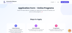 UOM Online Degrees Application Portal