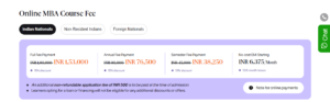 Official Fee Structure - Manipal Jaipur