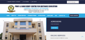 Osmania University Distance Education Portal