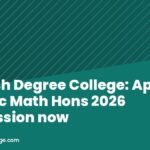 Adarsh Degree College: Apply for BSc Math Hons 2026 admission now