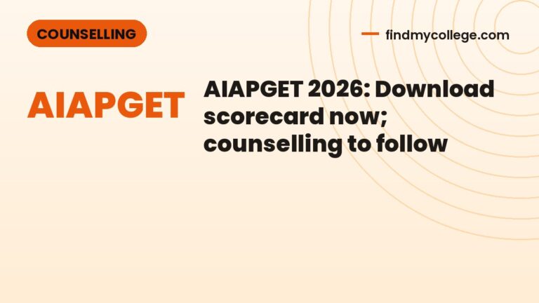 AIAPGET 2026: Download scorecard now; counselling to follow