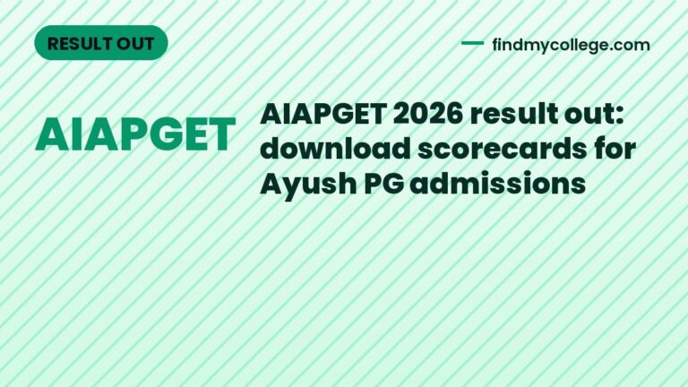 AIAPGET 2026 result out: download scorecards for Ayush PG admissions
