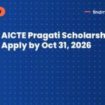 AICTE Pragati Scholarship: Apply by Oct 31, 2026