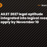 AILET 2027 legal aptitude integrated into logical reasoning; apply by November 10