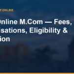 Amity Online M.Com: Fees, Specialisations, Eligibility & Admission 2026