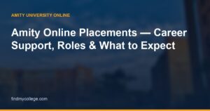 Amity Online Placements: Career Support, Roles & What to Expect