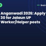 Anganwadi 2026: Apply by Sep 30 for Jalaun UP Worker/Helper posts