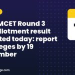 AP EAMCET Round 3 seat allotment result expected today: report to colleges by 19 September