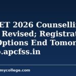 AP ICET 2026 Counselling Dates Revised; Registration, Web Options End Tomorrow at cap.apcfss.in