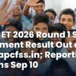 AP ICET 2026 Round 1 Seat Allotment Result Out at cap.apcfss.in; Reporting Begins Sep 10
