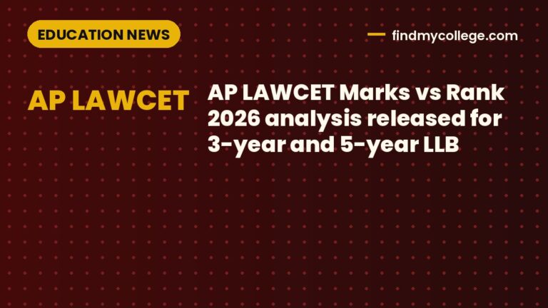 AP LAWCET Marks vs Rank 2026 analysis released for 3-year and 5-year LLB
